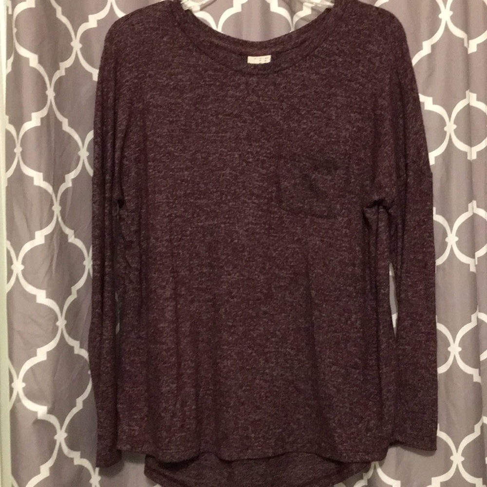 Long sleeve crew neck sweater